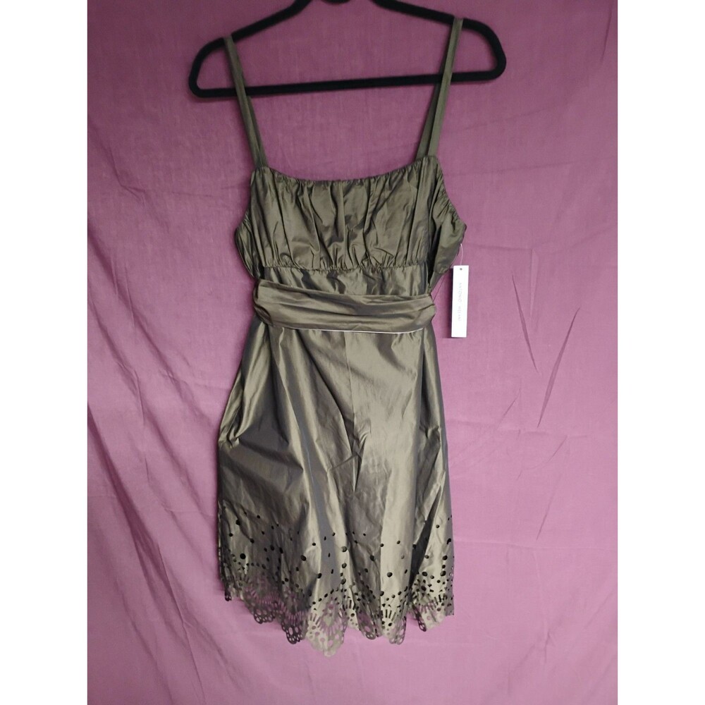 Antonio Melani Erie Spagehetti Strap Dress Wild Vines (Green) Size 12